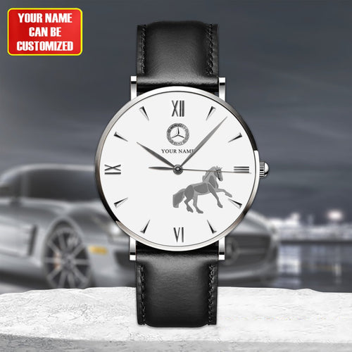 Personalized Merc x Chopard Quartz Leather Watch P090704