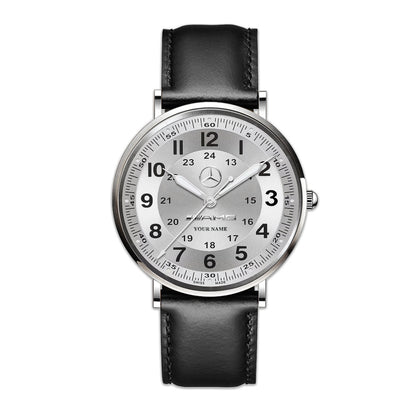 Personalized Merc AMG Luxury Quartz Leather Watch QB170705