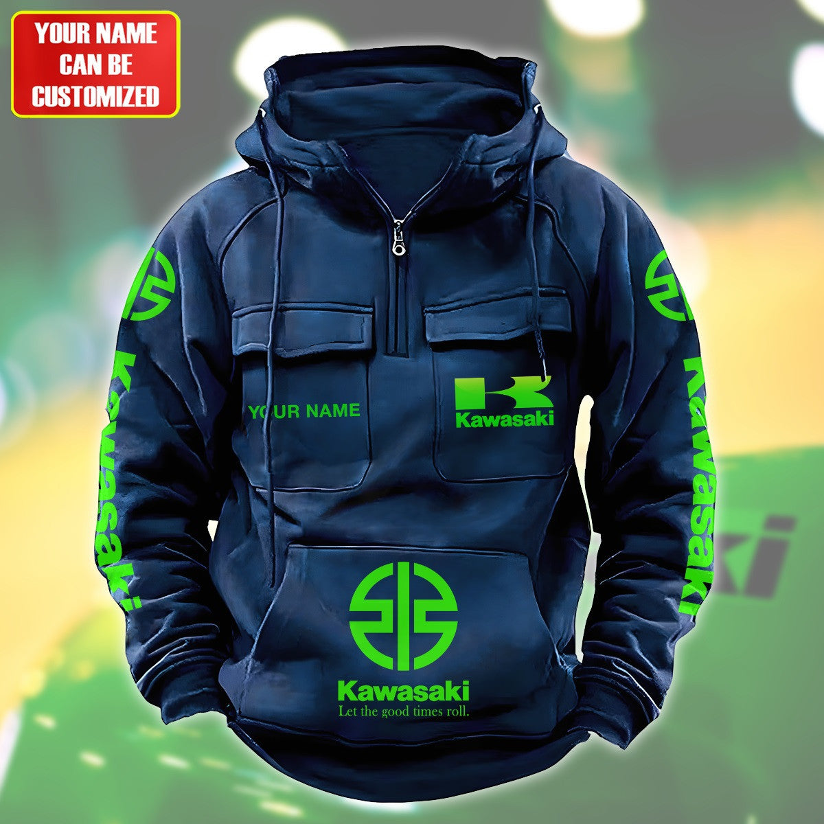 Personalized KW Retro Cotton Hoodie QB290704
