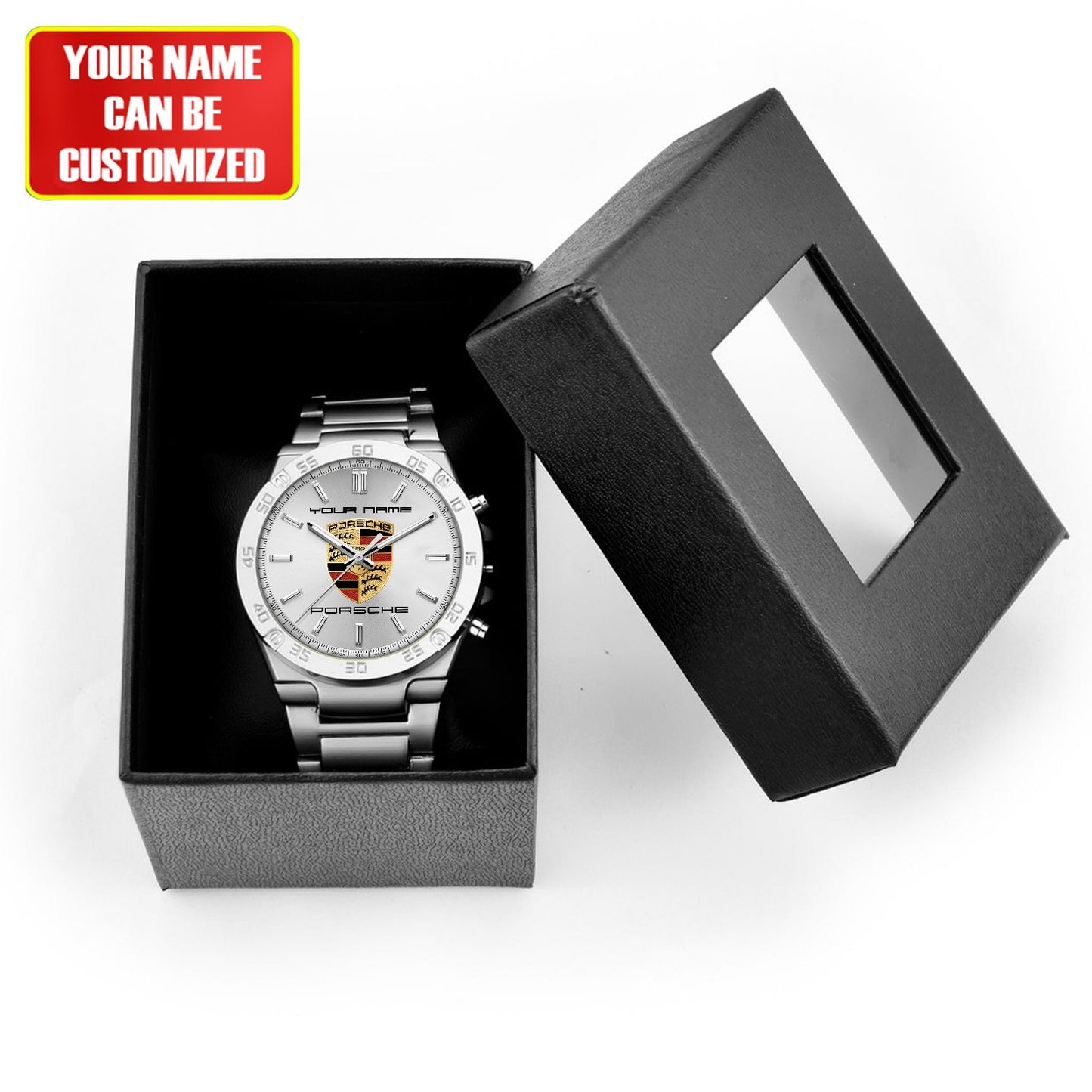 Personalized Pors Dial Steel Watch P020804