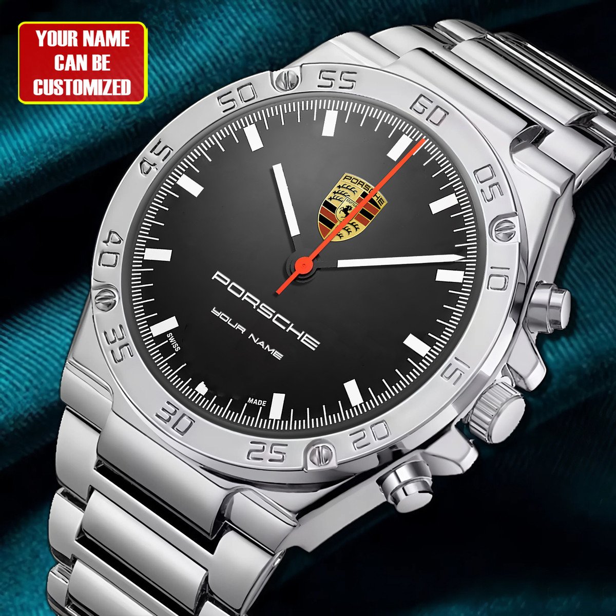 Personalized Pors Dial Steel Watch P020805