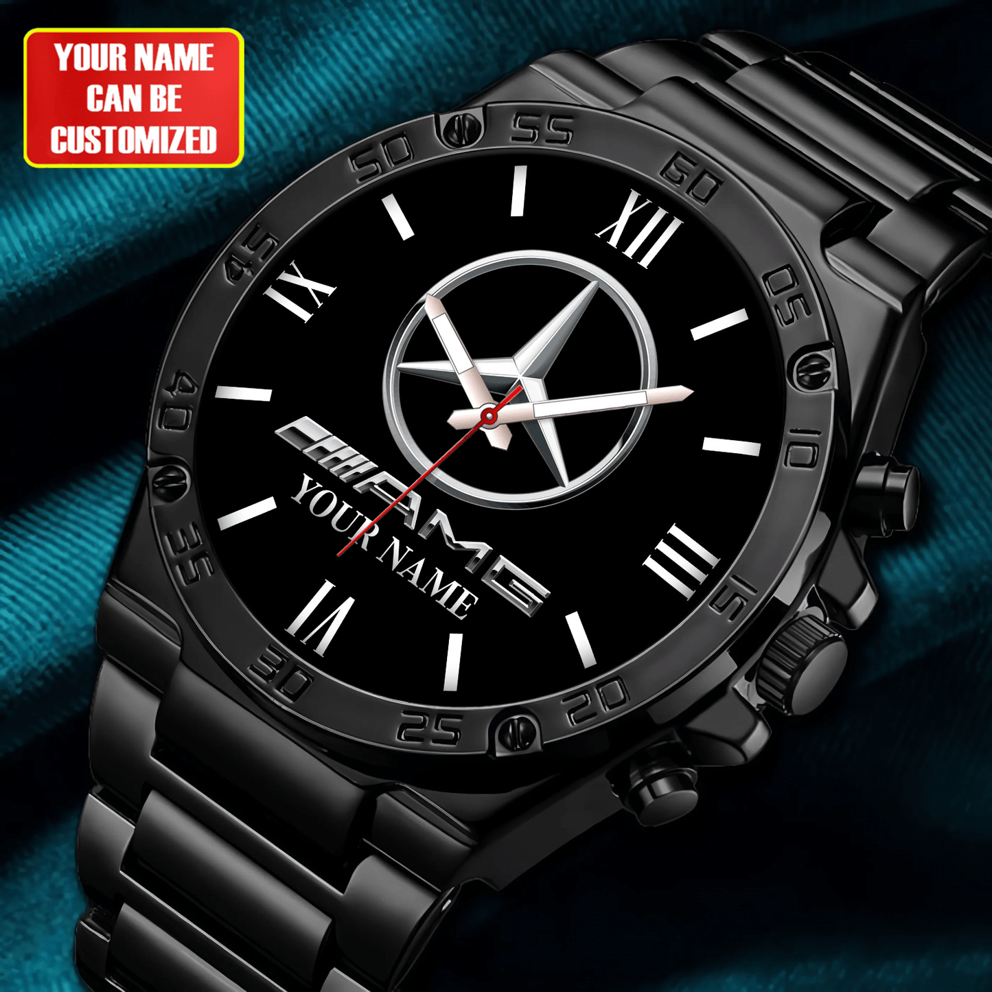 Personalized Merc AMG Dial Steel Watch S010805
