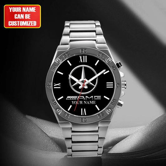Personalized Merc AMG Dial Steel Watch S010805