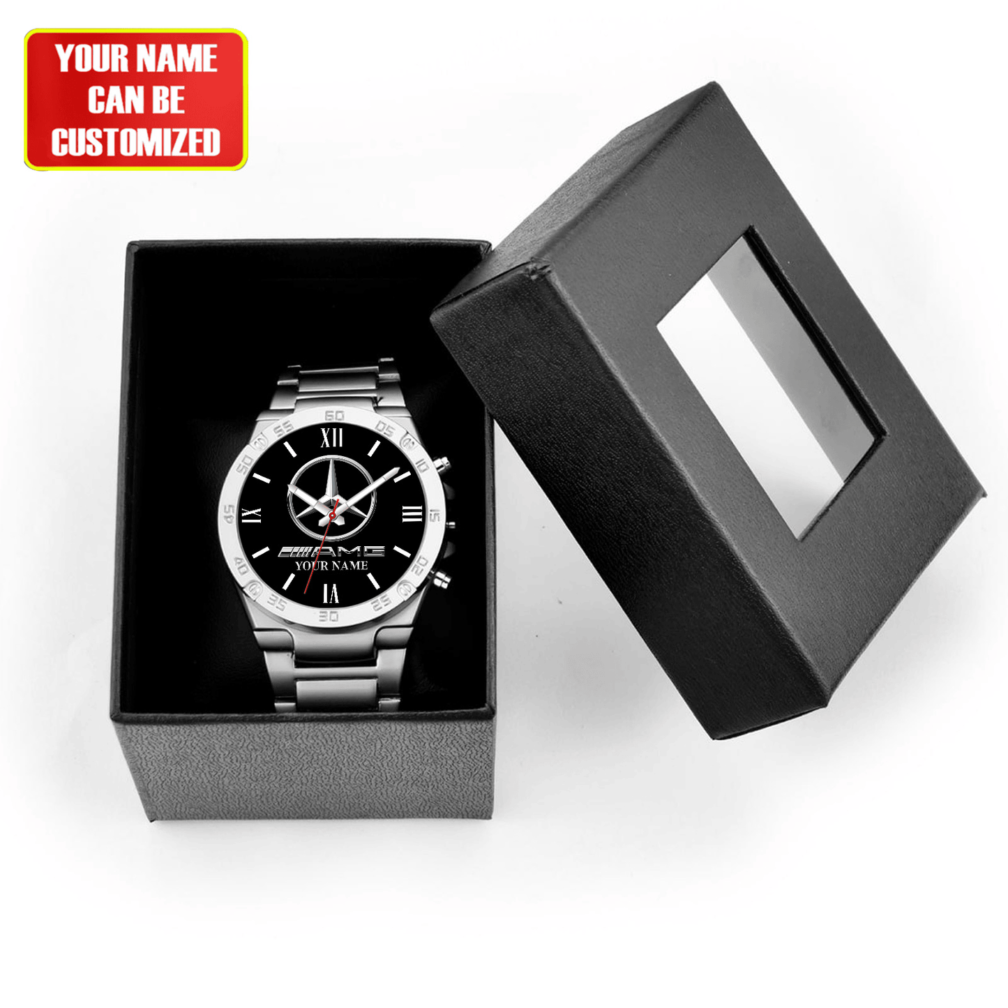 Personalized Merc AMG Dial Steel Watch S010805
