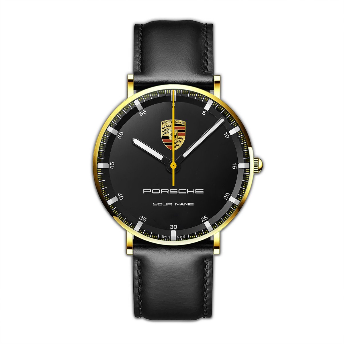 Personalized Pors Luxury Quartz Leather Watch QB120807