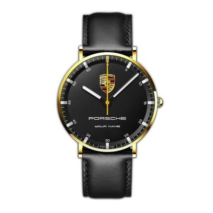 Personalized Pors Luxury Quartz Leather Watch QB120807