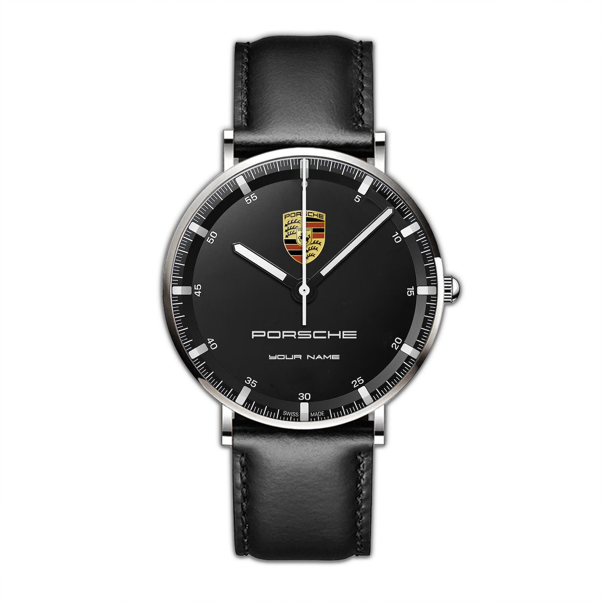Personalized Pors Luxury Quartz Leather Watch QB120807