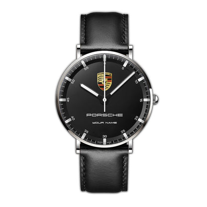 Personalized Pors Luxury Quartz Leather Watch QB120807