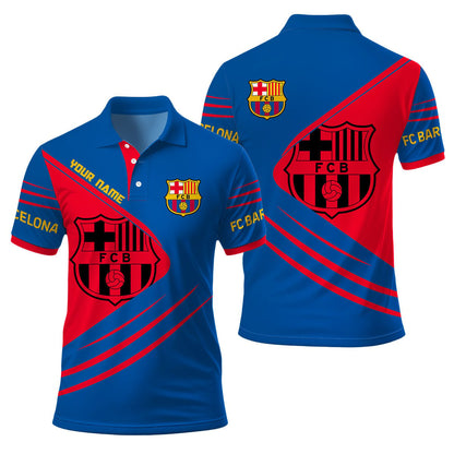 Personalized Barça V2 3D Full Printing Set , Barça Shirt , Barça Set , Hoodie , Short , Polo , hawaii , ... Q140801