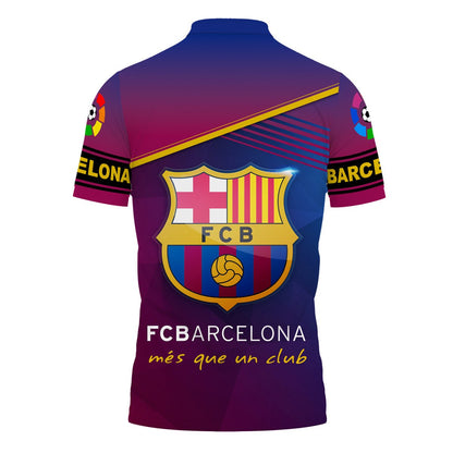 Personalized Barça V4 3D Full Printing Set , Barça Shirt , Barça Set , Zipper Polo, Hoodie , Short , Polo , hawaii , ... Q140804