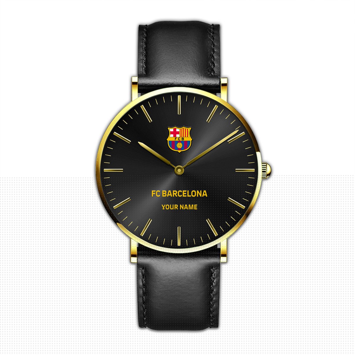 Personalized Barça Quartz Leather Watch S140804
