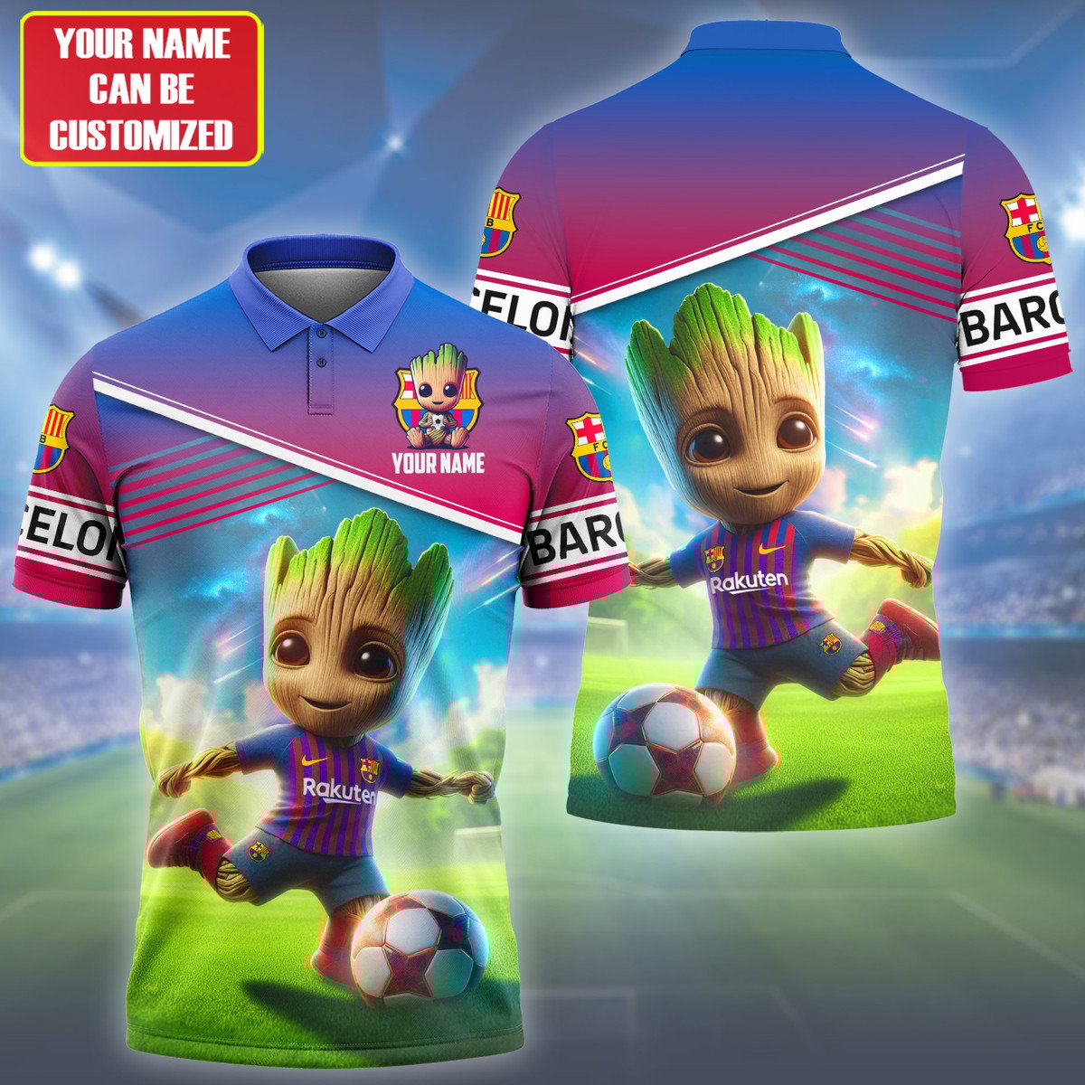 Personalized Gr Barça 3D Full Printing Set , Barça Shirt , Barça Set , Zipper Polo, Hoodie , Short , Polo , hawaii , ... Q150802