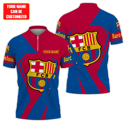 Personalized Barça 3D Full Printing Set , Barça Shirt ,Barça Shirt , Zipper Polo, Hoodie , Short ,Polo ,hawaii , ... Q150815