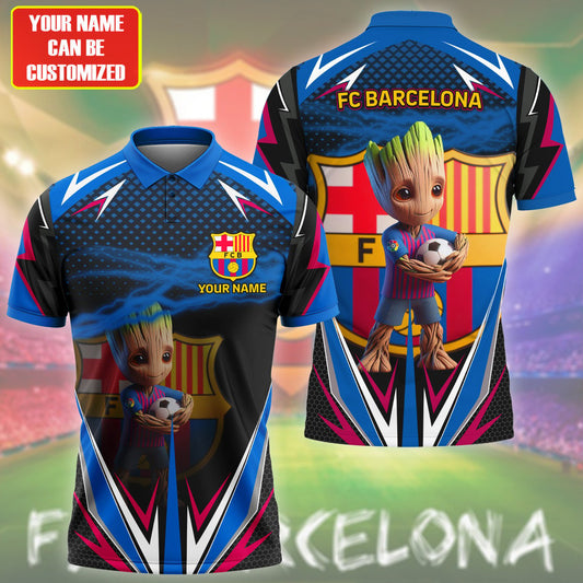 Personalized Gr Barça V2 3D Full Printing Set , Barça Shirt , Barça Set , Zipper Polo, Hoodie , Short , Polo , hawaii , ... Q170806