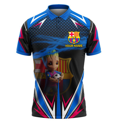 Personalized Gr Barça V2 3D Full Printing Set , Barça Shirt , Barça Set , Zipper Polo, Hoodie , Short , Polo , hawaii , ... Q170806