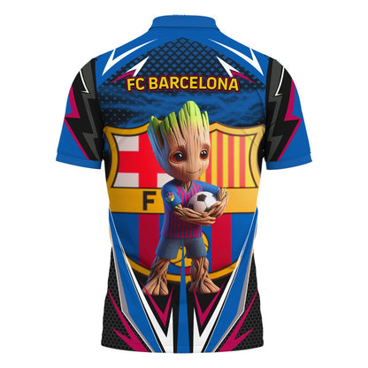 Personalized Gr Barça V2 3D Full Printing Set , Barça Shirt , Barça Set , Zipper Polo, Hoodie , Short , Polo , hawaii , ... Q170806