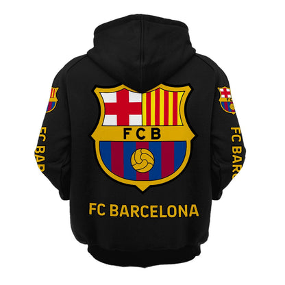Personalized Barça Retro Cotton Hoodie S200805