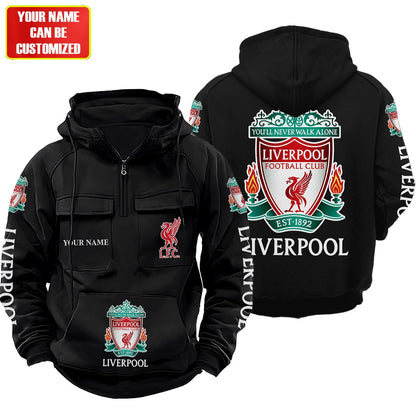 Personalized Liverpool Retro Cotton Hoodie S200807