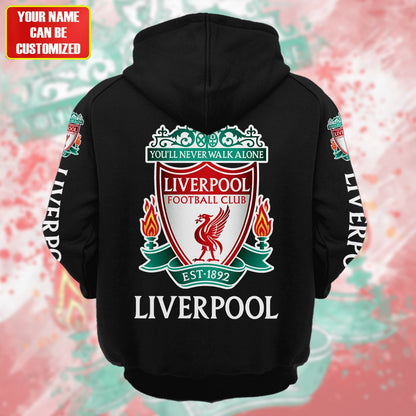 Personalized Liverpool Retro Cotton Hoodie S200807