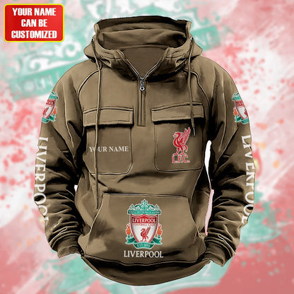 Personalized Liverpool Retro Cotton Hoodie S200807