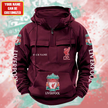 Personalized Liverpool Retro Cotton Hoodie S200807