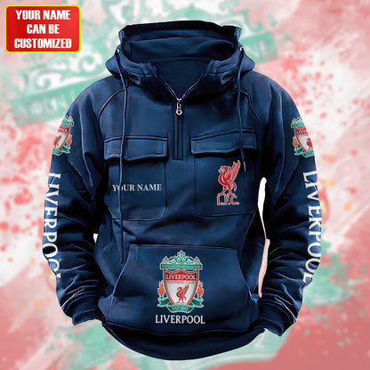 Personalized Liverpool Retro Cotton Hoodie S200807
