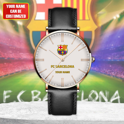 Personalized Barca Luxury Quartz Leather Watch Q160807