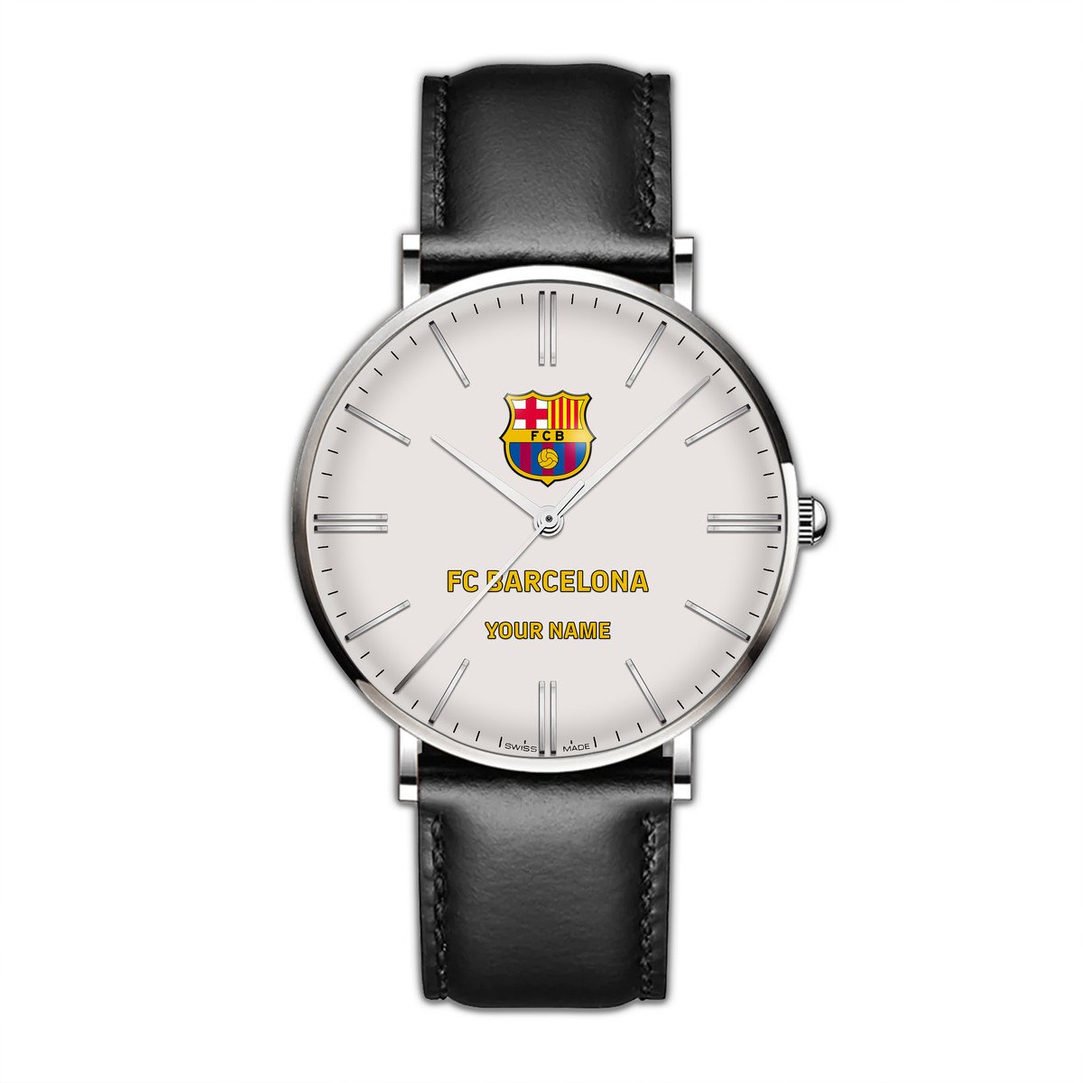 Personalized Barca Luxury Quartz Leather Watch Q160807
