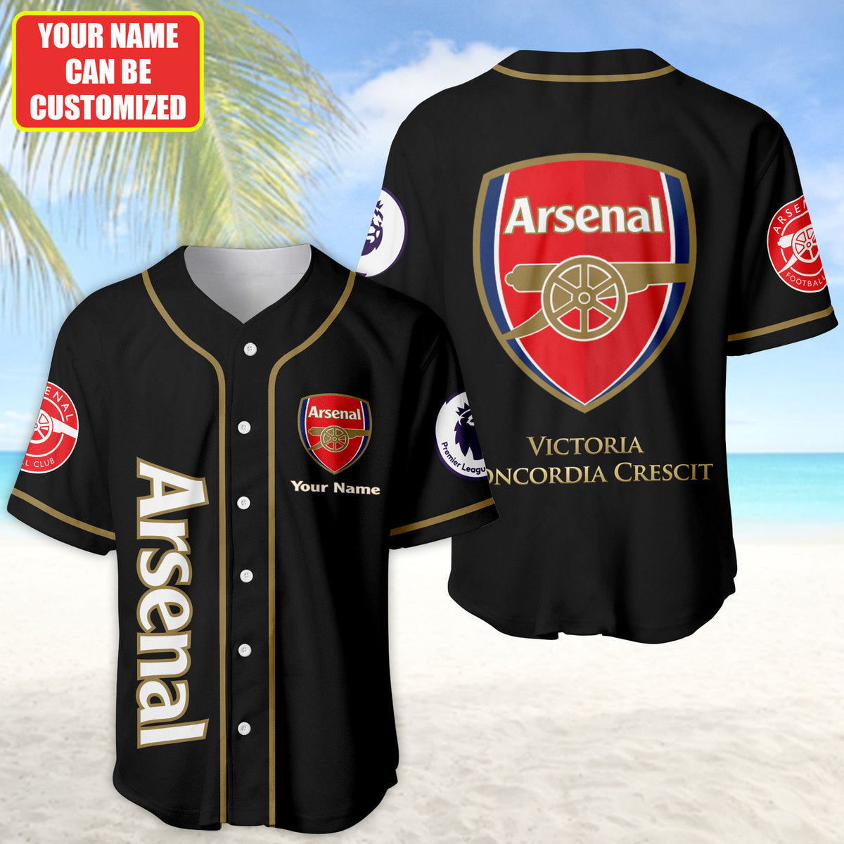Personalized Arsenal - Baseball Jersey Shirt 3D Q120401