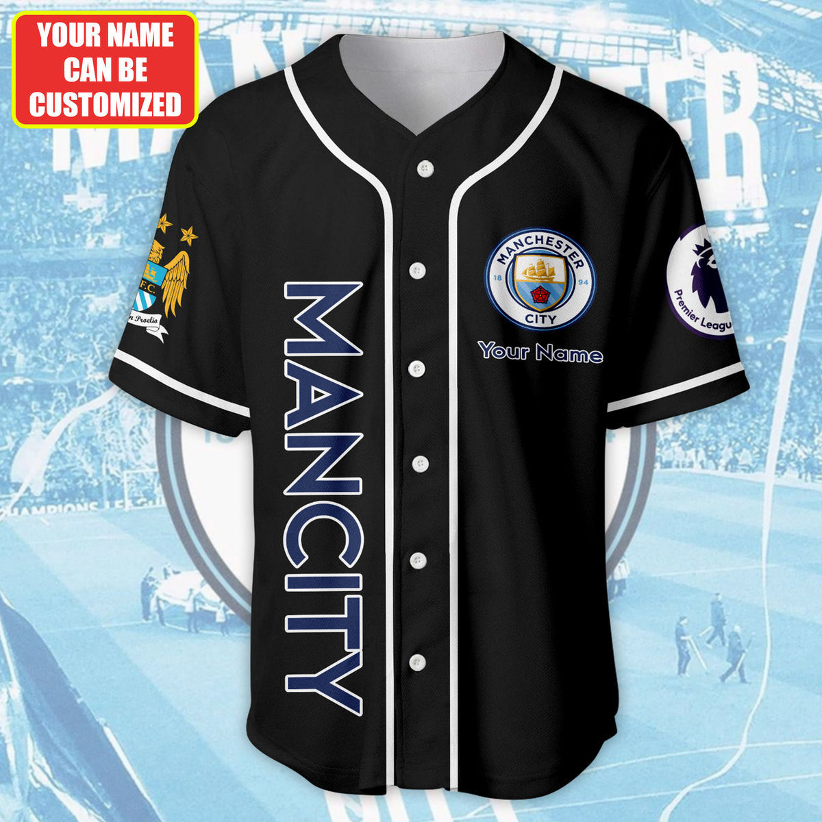 Personalized Manchester City - Baseball Jersey Shirt 3D Q120403