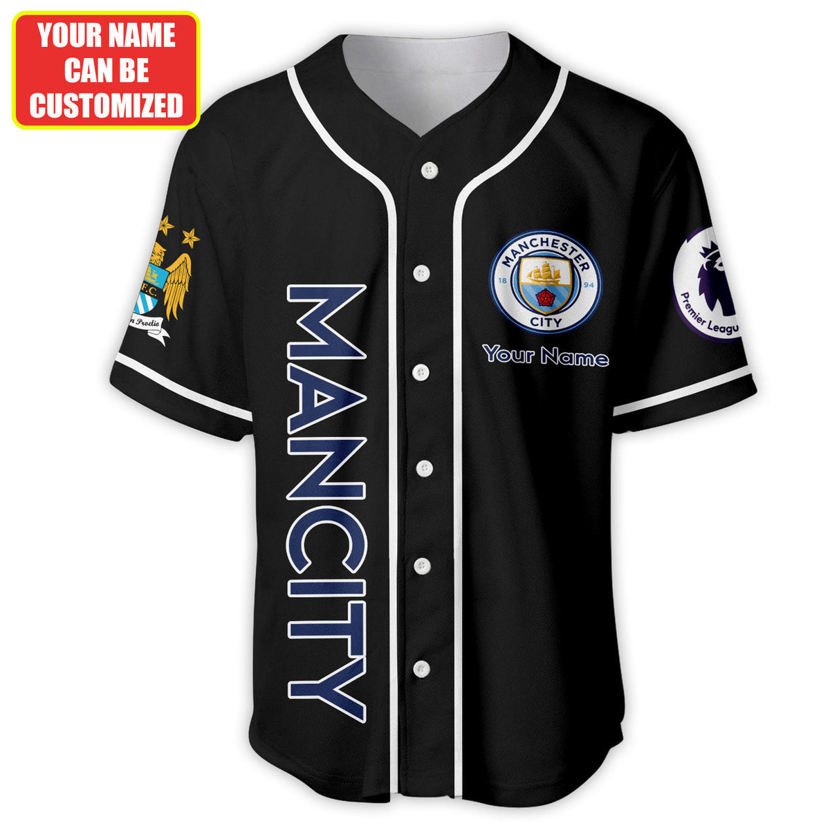 Personalized Manchester City - Baseball Jersey Shirt 3D Q120403