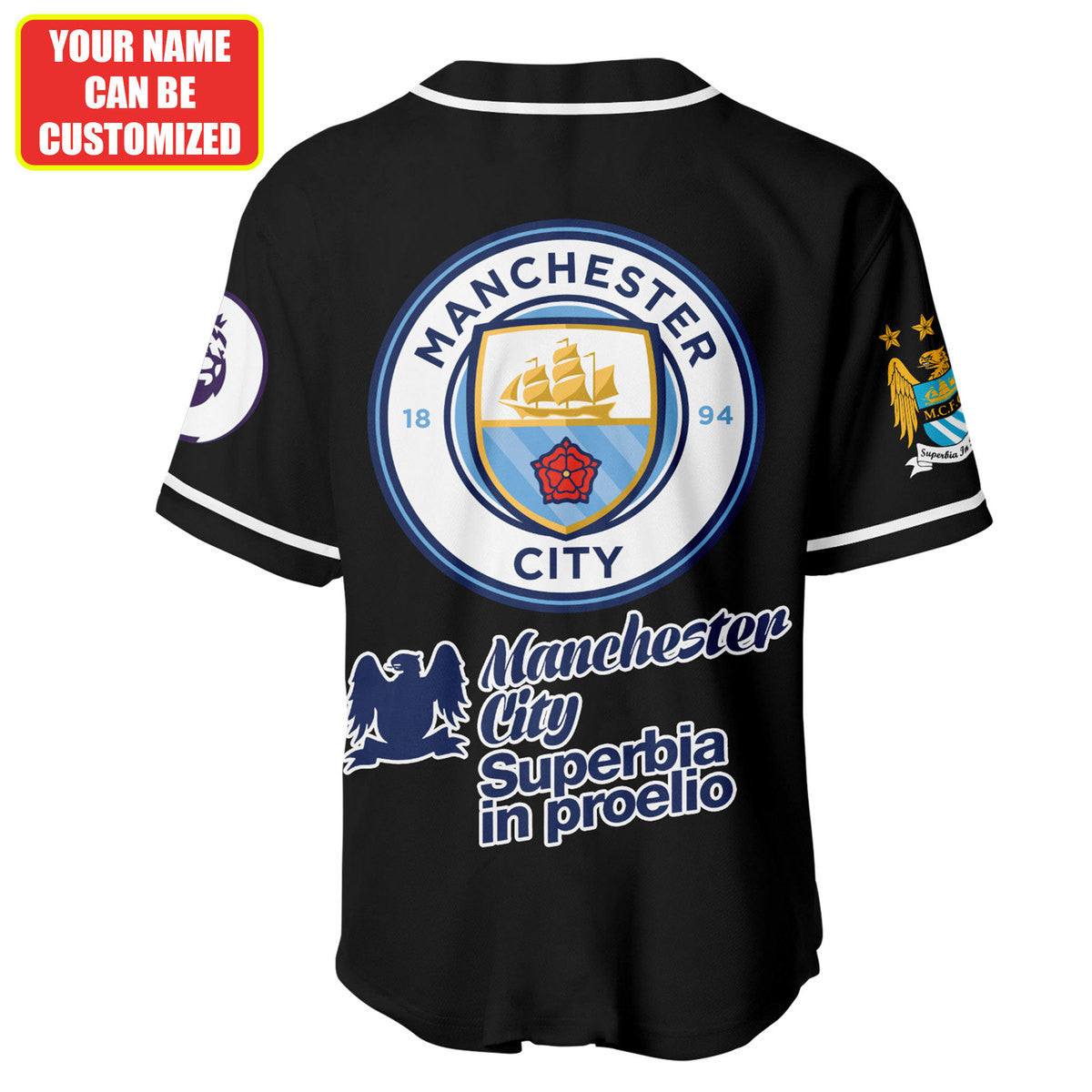 Personalized Manchester City - Baseball Jersey Shirt 3D Q120403