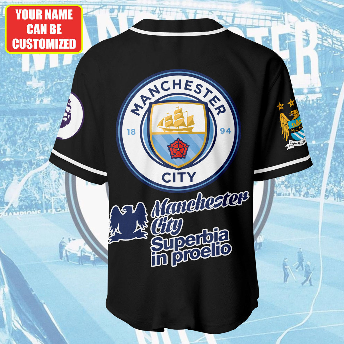 Personalized Manchester City - Baseball Jersey Shirt 3D Q120403