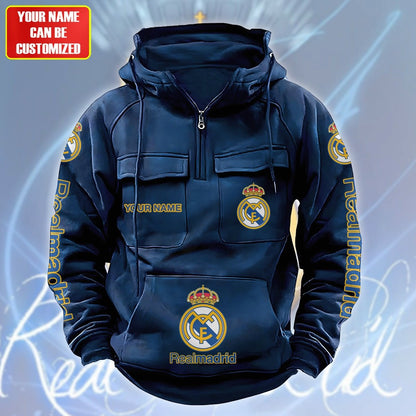 Personalized Real Madrid Retro Cotton Hoodie S220807