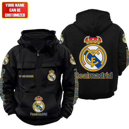 Personalized Real Madrid Retro Cotton Hoodie S220807