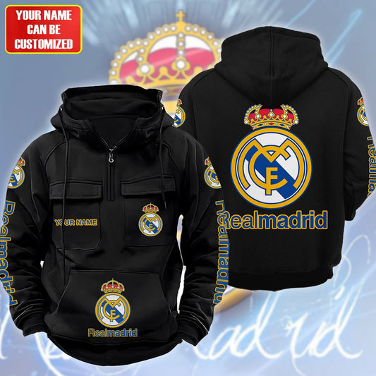 Personalized Real Madrid Retro Cotton Hoodie S220807