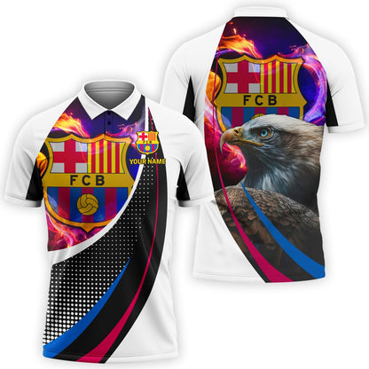 Personalized Barça Eagle 3D Full Printing Set , Barça Shirt , Barça Set , Hoodie , Short , Polo , hawaii , ... Q210803