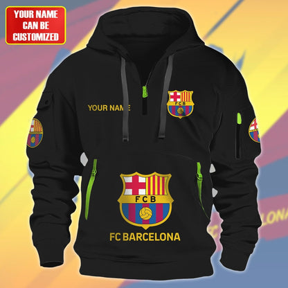 Personalized Barcelona F.C Zip-Hoodie Cotton Jacket P230801