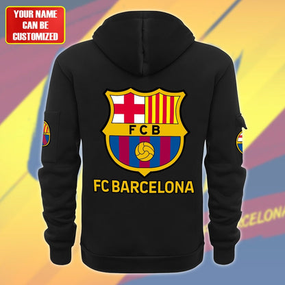 Personalized Barcelona F.C Zip-Hoodie Cotton Jacket P230801