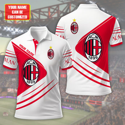 Personalized AC Milan 3D Full Printing Set , AC Milan Shirt , Hoodie , Short , Polo ,hawaii S260801