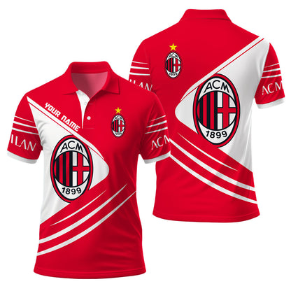Personalized AC Milan 3D Full Printing Set , AC Milan Shirt , Hoodie , Short , Polo ,hawaii S260801