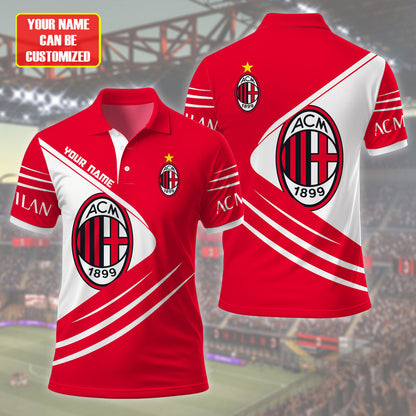 Personalized AC Milan 3D Full Printing Set , AC Milan Shirt , Hoodie , Short , Polo ,hawaii S260801