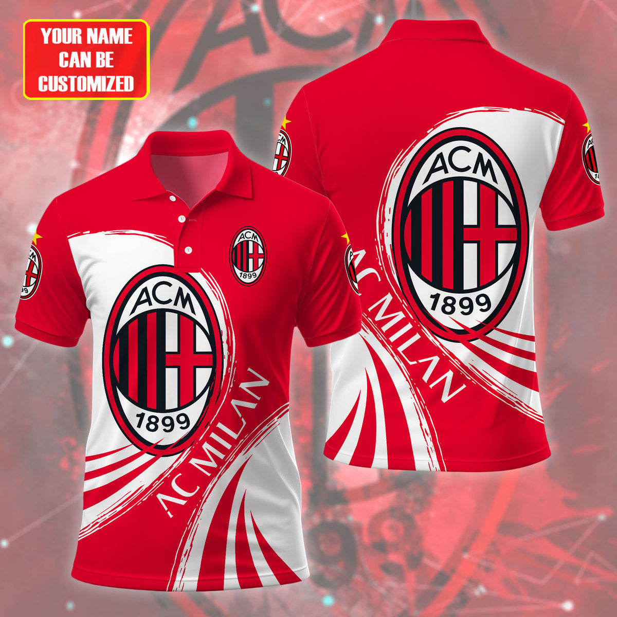 Personalized AC Milan F.C 3D Full Printing Set , AC Milan Shirt , AC Milan Shirt , Hoodie , Short , Polo , hawaii , ...