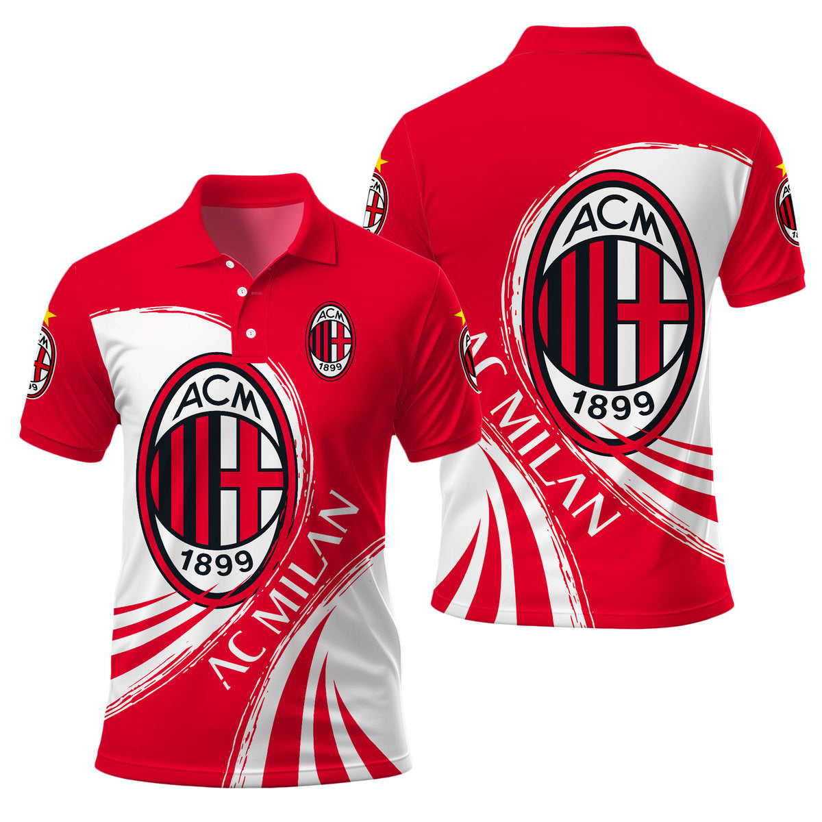 Personalized AC Milan F.C 3D Full Printing Set , AC Milan Shirt , AC Milan Shirt , Hoodie , Short , Polo , hawaii , ...