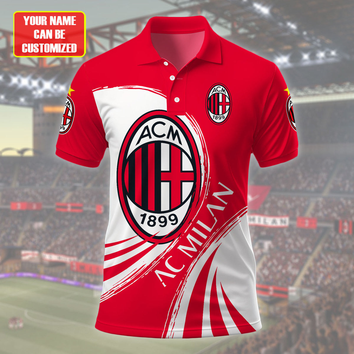 Personalized AC Milan F.C 3D Full Printing Set , AC Milan Shirt , AC Milan Shirt , Hoodie , Short , Polo , hawaii , ...