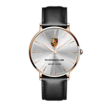 Personalized Pors Luxury Quartz Leather Watch QB230807