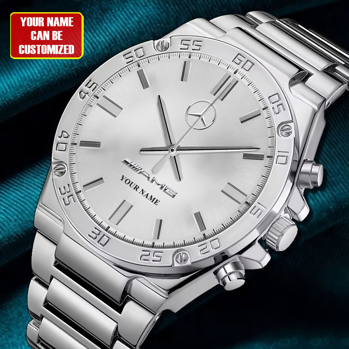 Personalized Merc AMG Dial Steel Watch QB170802