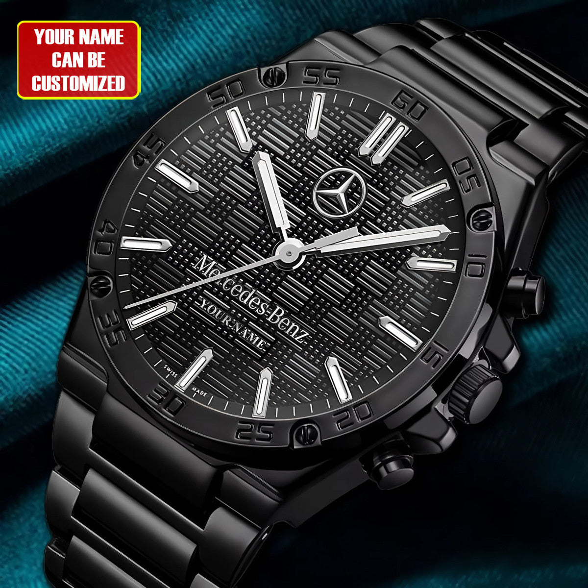 Personalized Merc Dial Steel Watch P260801