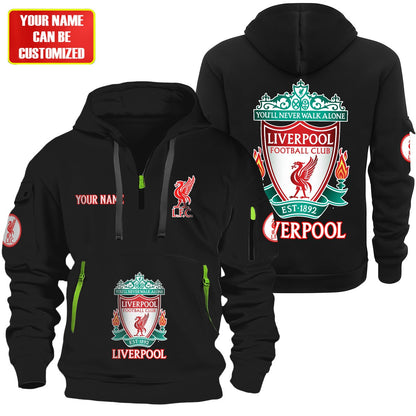 Personalized Liverpool F.C Zip-Hoodie Cotton Jacket P280804