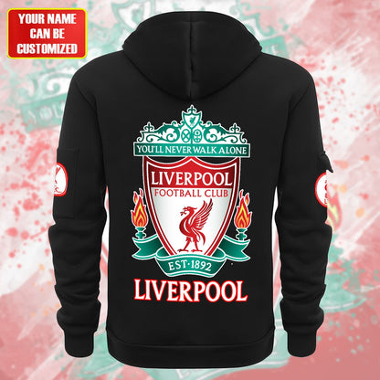 Personalized Liverpool F.C Zip-Hoodie Cotton Jacket P280804